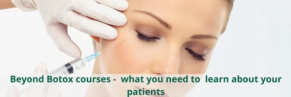 Cosmetic Courses: banner showing an introduction to blog what yo need to learn about your patients